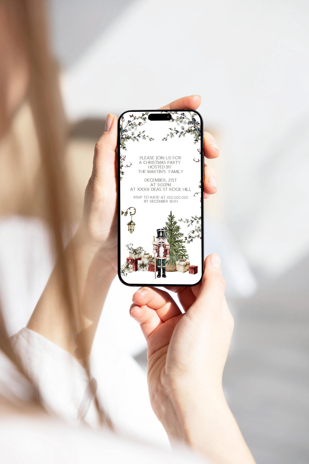 Xmas Party Digital Invitations | 2 Resolutions | Editable Templates