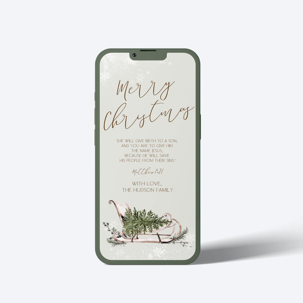 Christmas Party Digital Invites | Sage Christmas Snowflakes | Editable Templates