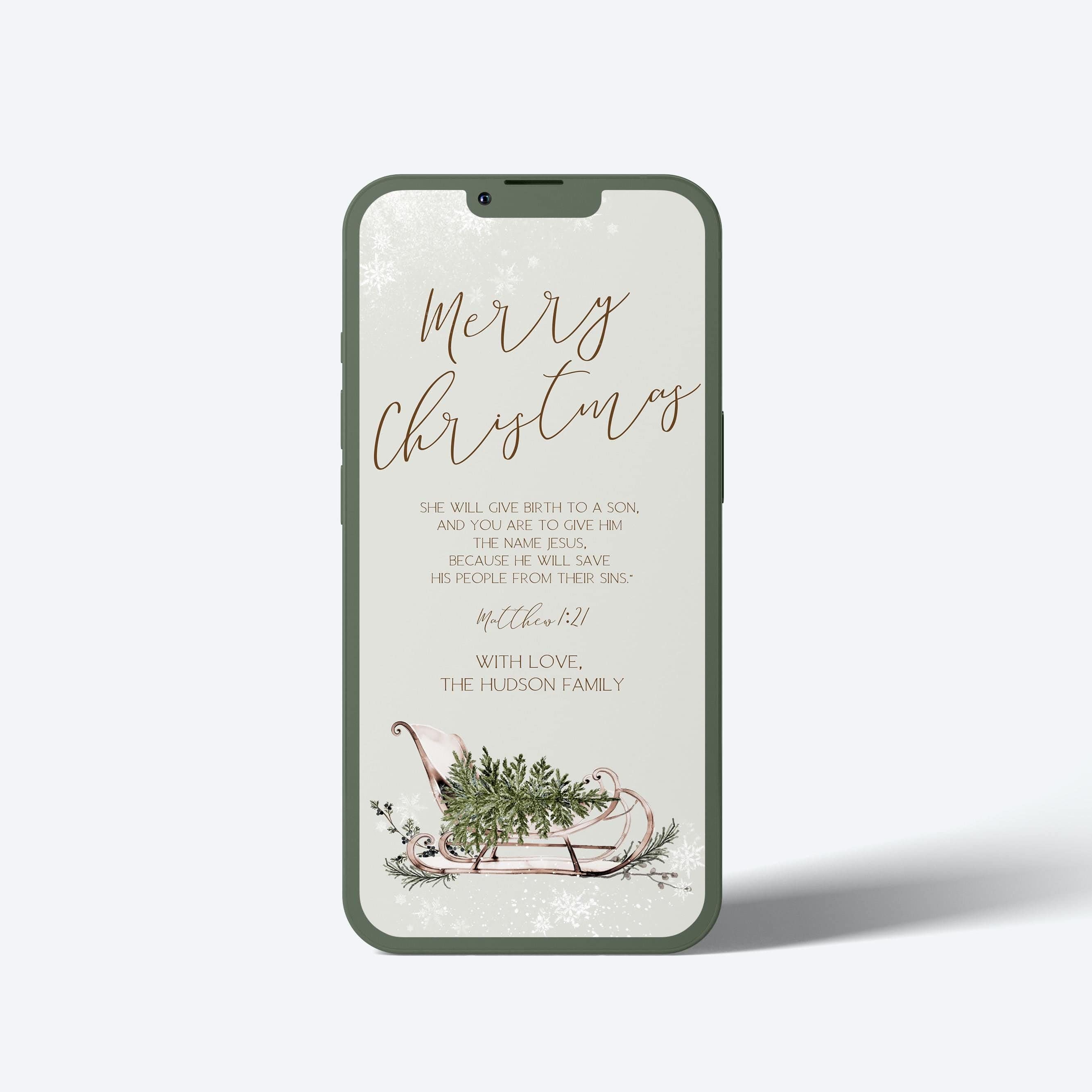 Christmas Party Digital Invites | Sage Christmas Snowflakes | Editable Templates