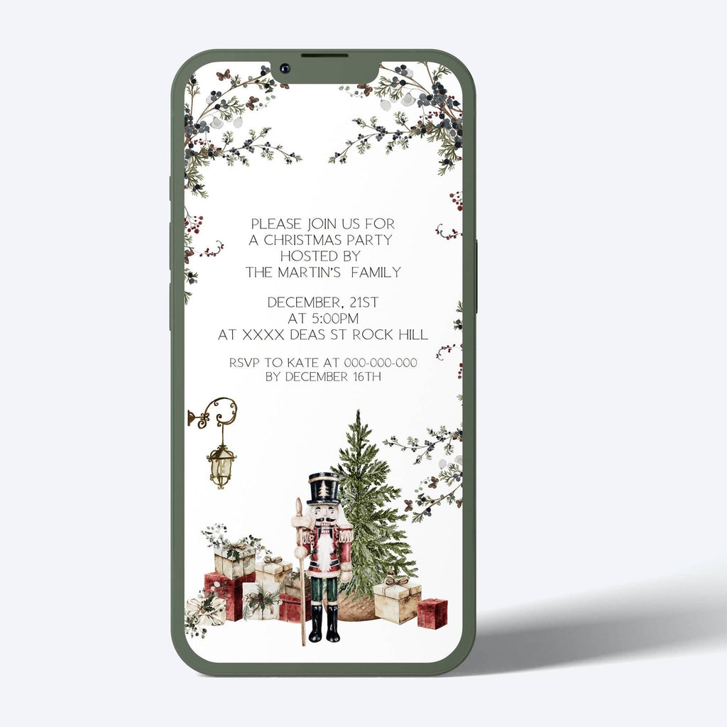 Xmas Party Digital Invitations | 2 Resolutions | Editable Templates